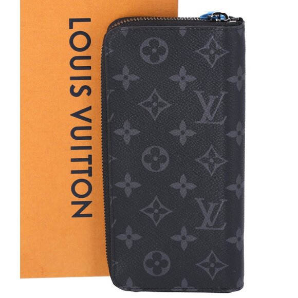 Louis Vuitton Handbags - Louis Vuitton Zippy Vertical Long Wallet Monogram Eclipse M62295 Black